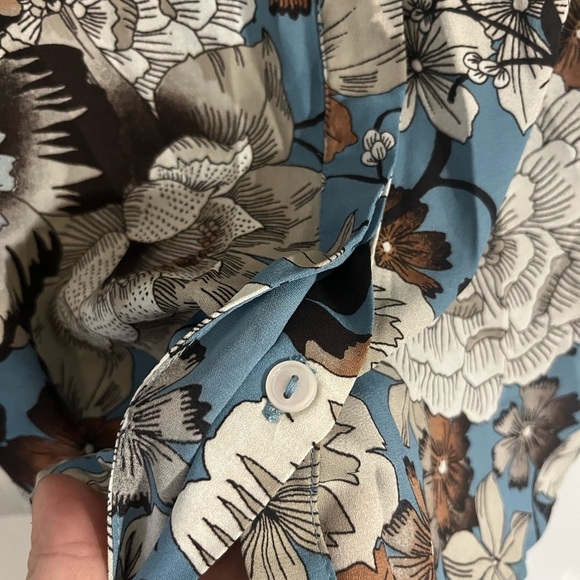 Sanctuary Blue and Brown Floral Blouse - Picture 4 of 9
